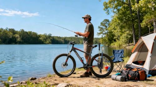 2 Tubes Fishing Rod Holder for Bike