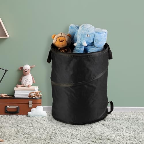 Collapsible Trash Can (Black / 46-Gallon)