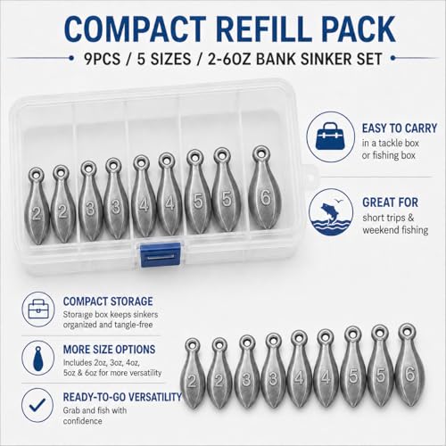 Bank Sinkers Fishing Weights