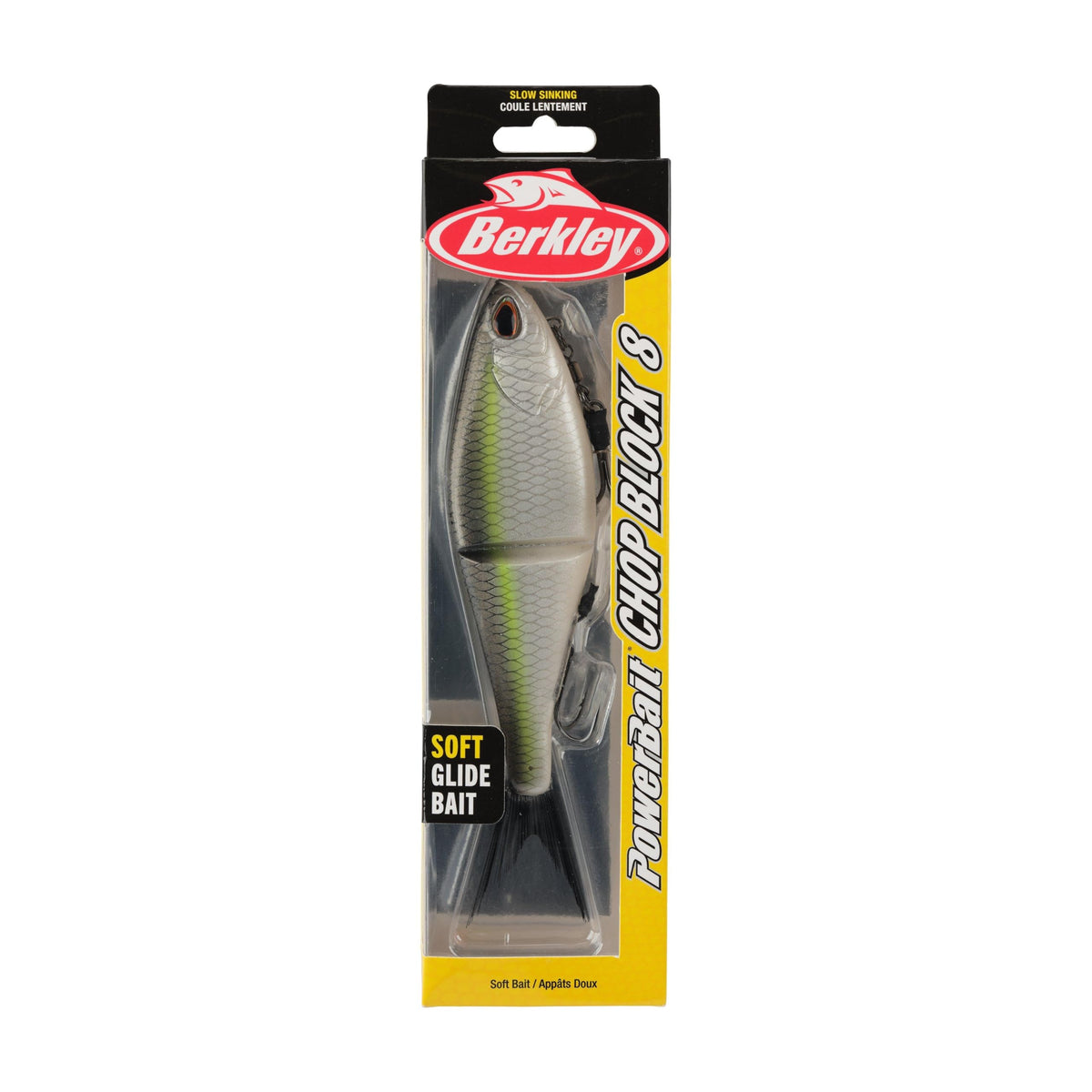 PowerBait Chop Block Fishing Soft Bait (Green Back / 8 in - 2.2 oz)