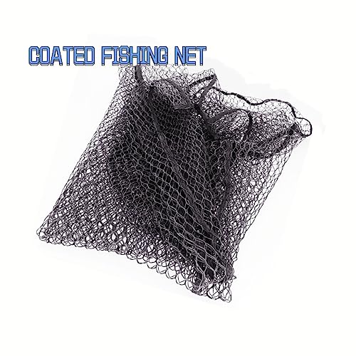 Rubber Coated Replacement Fishing Net Hook Resist Large Deep Fish Net Mesh