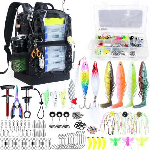 Fishing Tackle Backpack with Cooler
