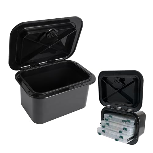 Marine Deck Storage Box with Lock (black / 270-375BOX)
