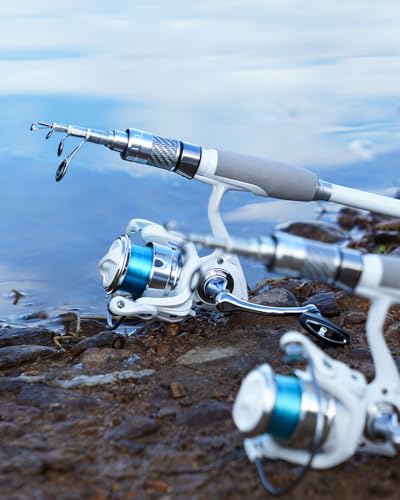 Fishing Rod and Reel Combo Carbon Fiber Telescopic Fishing Pole Carrier Bag Portable Kit Saltwater Freshwater