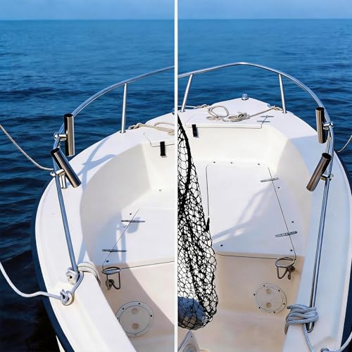 Stainless Steel Clamp on Fishing Rod Holder (Rail 0.6" - 1")