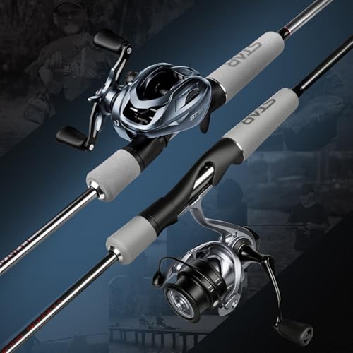 Fishing Rod and Reel Combo (spin-6'0''-ml-2000 Reel)