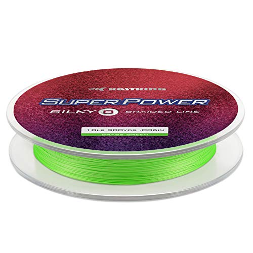 Superpower Silky8 Braided Fishing Line (X8-Grass Green / 15LB(150 Yds))
