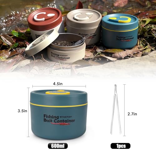Fishing Bait Container (1PCS-0.6L-Blue)