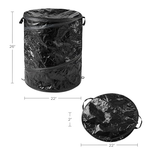 Collapsible Trash Can (Black / 44-Gallon)