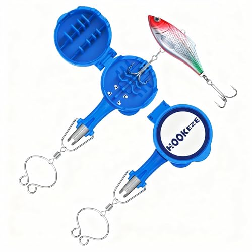 4-in-1 Fishing Knot Tying Tool, Treble Hook Covers Keeps Lures Safe, Hook Sharpener, Lure Wraps for Fishing Rod, Fishing Line Cutter Accessories Gifts for Anglers Fishermen
