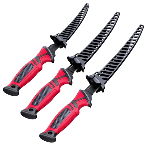 Fillet Knife and Bait Knife Set Performance 5" (Black-Red)