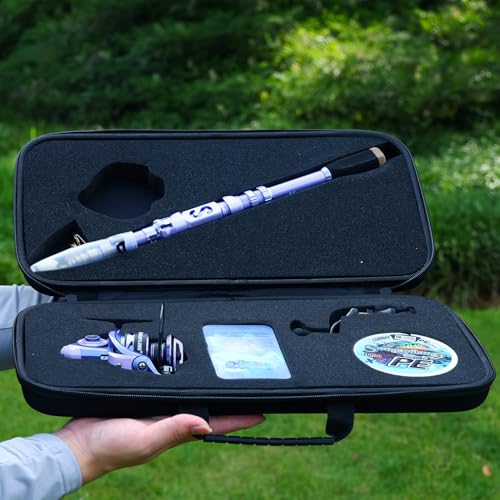 Fishing Rod and Reel Combos Carbon Fiber Telescopic Fishing Pole with Smooth Reel Combo Saltwater Freshwater Kit