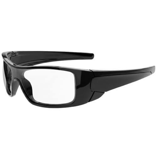 Z87 Wrap Around Safety Sunglasses for Big Heads Men TR90 Ultralight UV400 Protection 8711