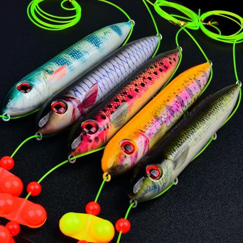 Catfish Bait Fishing Rigs Floats (E-Mixed pack of 5 pcs / 10/0 Hook)