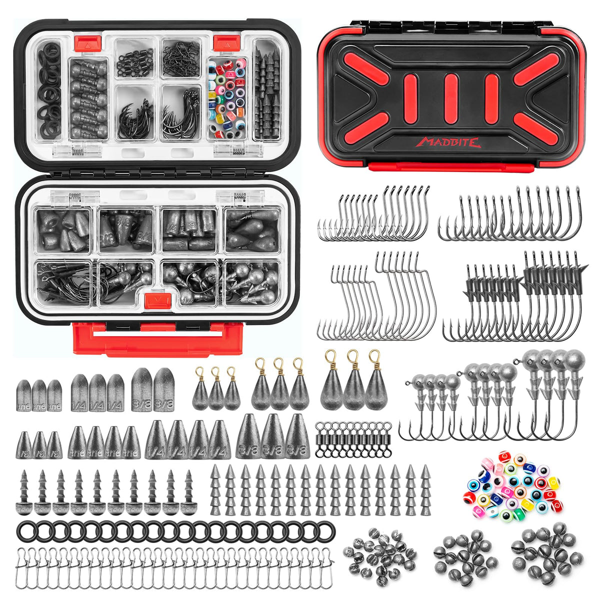 by KastKing Fishing Tackle Kit (265pcs Terminal Tackle Kit)