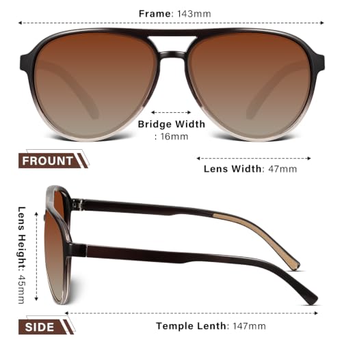 Women's Polarized Aviator Sunglasses Sport Style for Running Pickleball UV Protection Tangle
