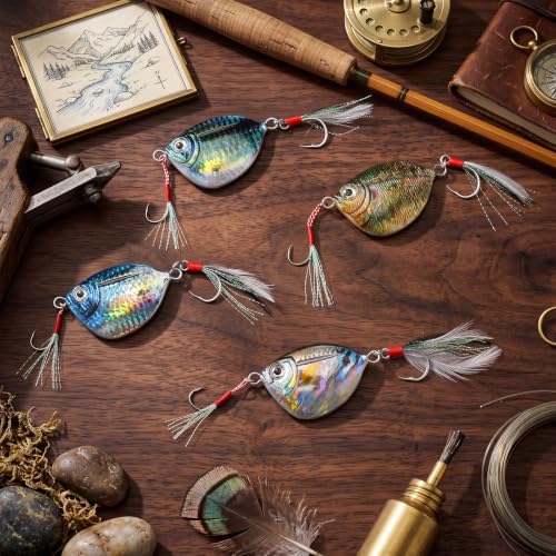 4 Pcs Saltwater Fishing Lure Slow Pitch Jig (Multicolor)