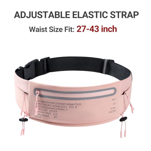 Running Belt Fanny Pack Men Women (Pink)