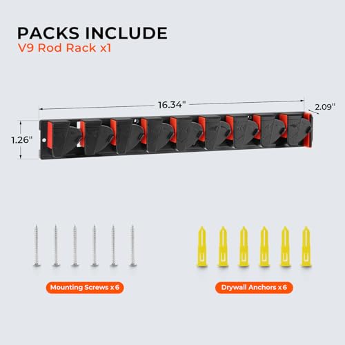 Vertical Fishing Rod Holder (V9-1 Pack)