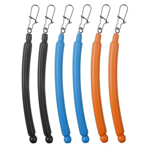 Dragging Weights for Catfishing Tolling Drifting No Snag Sinkers Slip Stick Drag Weights Bottom Search Snagless Catfish Sinker Fishing Weights Catfishing Tackle Gear (3 Colors Mixed-6pcs / 2OZ)