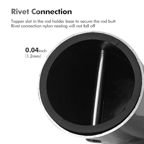 Boat Fishing Rod Holder (Black Insert / 90 Degree)