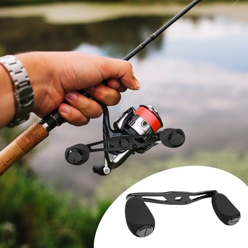 Fishing Reel Handle Black Fishing Baitcasting Reel Replacement Part (Black)