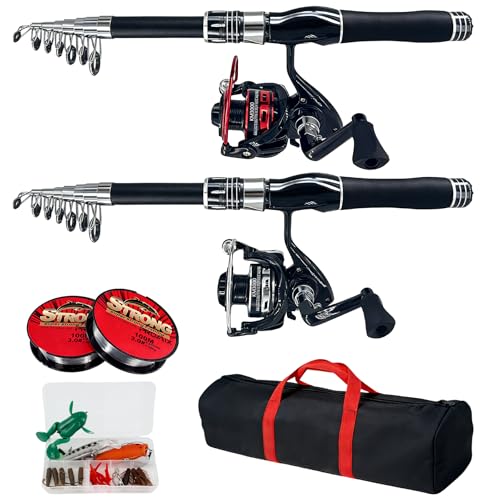 6.9ft Fishing Poles and Reels Combo