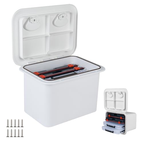 Marine Deck Access Hatch Storage Box 12.4" x 17.3"