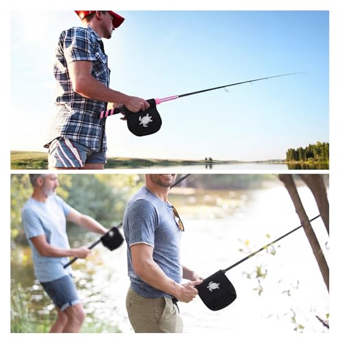 3 Pcs Fishing Spinning Reel Cover (Black / Classic)