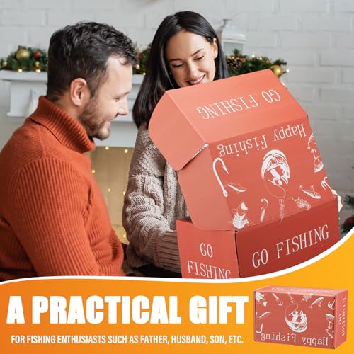 Fishing Gift Set for Men Dad Fishermen (Orange / Style 2)