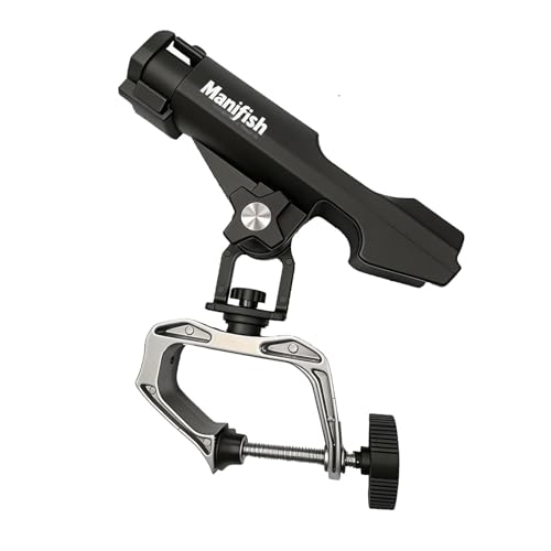 2 Pack Fishing Rod Holders for Kayak & Boat (Black)