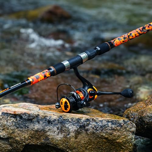3 Piece Surf Fishing Rod Combo Medium (orange / 12ft-Spinning-3Pc-H)