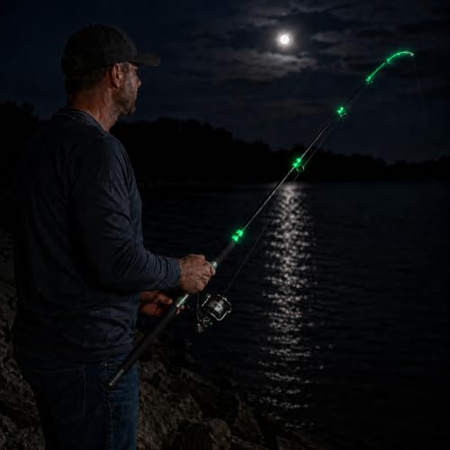 Glow Catfish Fishing Rod (Black/Green-Spin-7'6")