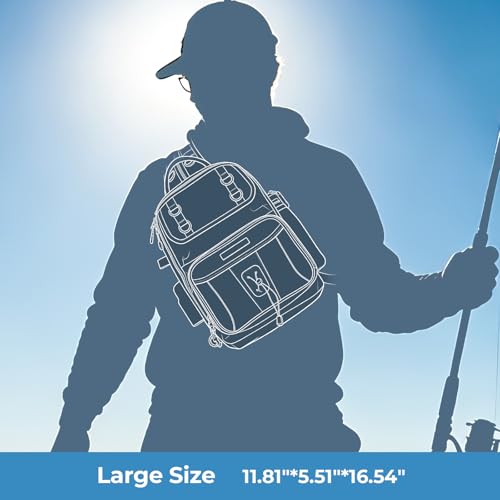 BaitSpace Fishing Sling Bag (Black / Large)