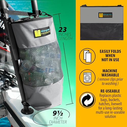 Portable Boat Trash Can (Ghost Gray)