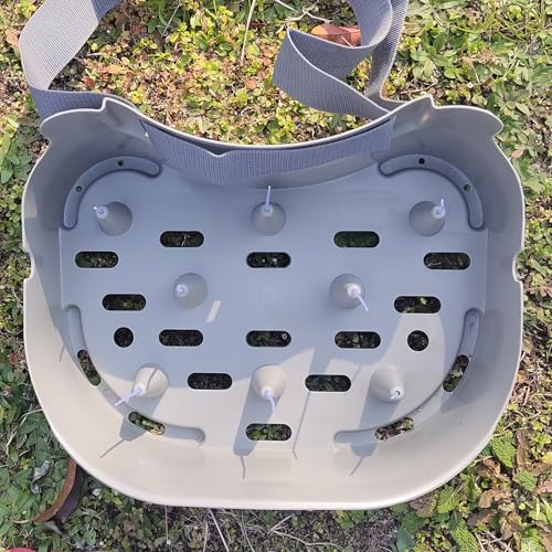 Fly Line Basket Authentic Danish Fisker Design Fishing Stripping Basket Ergonomic Smooth Curved Super Light Tangles with Silicone Spike (New Grey)