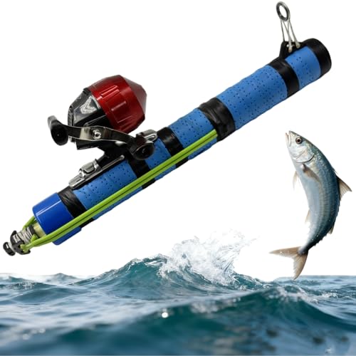 Fishing Catapult Rod Spincast Reel Portable Salt Fresh Water Gear