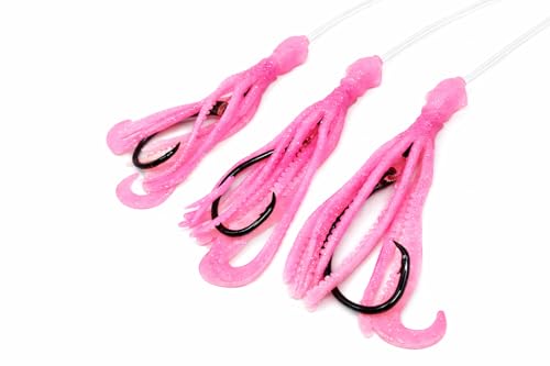 Tackle Deep Drop Rig (Pink Glow / 8/0 – 3 Hook)