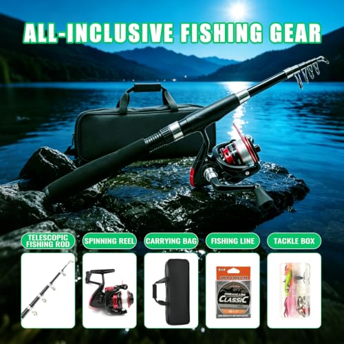 2pcs 5.9FT Fishing Rod and Reel Combo (6.89FT)