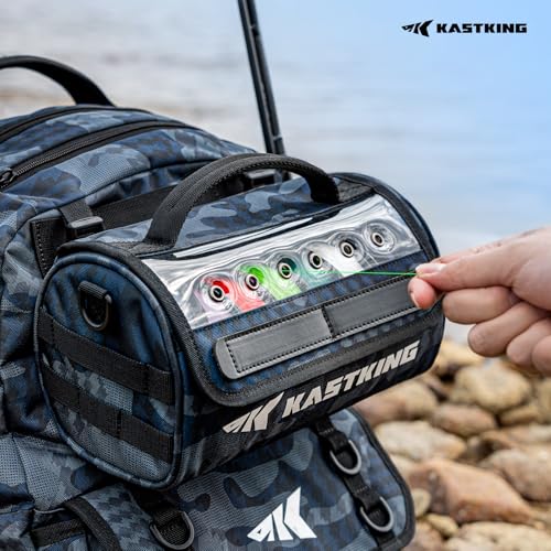 BaitSpace Line Bag Water Resistant Tackle Bag (E: Blue Camo-Large)