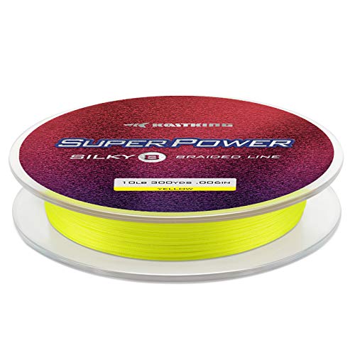 Superpower Silky8 Braided Fishing Line (X8-Yellow / 6LB(150 Yds))