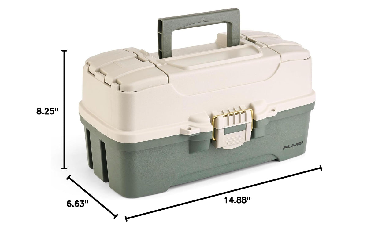 Three Tray Tackle Box (Green/Tan / Three-Tray / Three-Tray)
