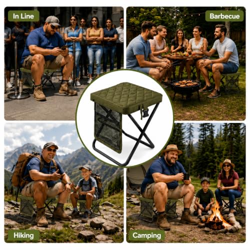 16'' Foldable Backpack Stool (Green)
