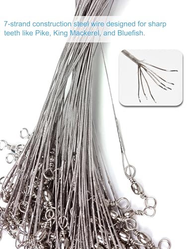 1/0-10/0 Red Fishing Hook with Leader (3/0 Red, 100pcs) (3/0 Red, 100pcs)