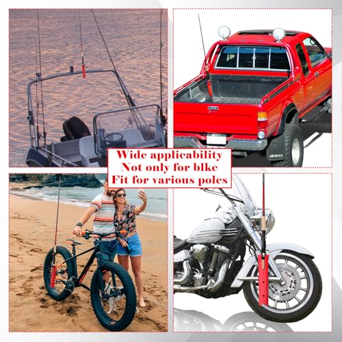 2 Pcs Fishing Rod Holder for Bike (Red)
