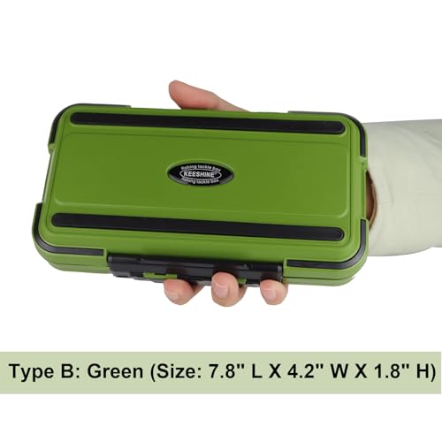 small tackle box (Type B: Green (Size: 7.8" L X 4.2" W X 1.8" H))
