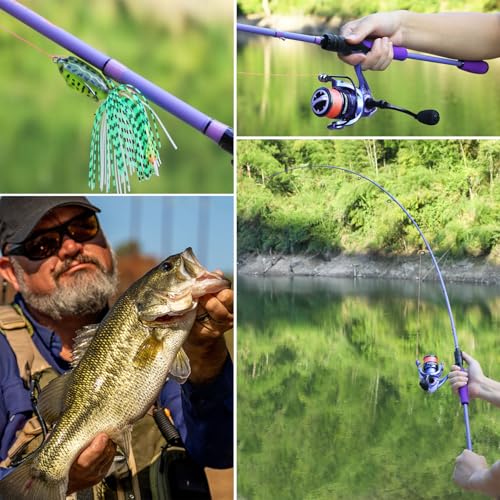 VoidFlare Performance Spinning & Casting Fishing Rod (Spin-7'0''-Medium Heavy)
