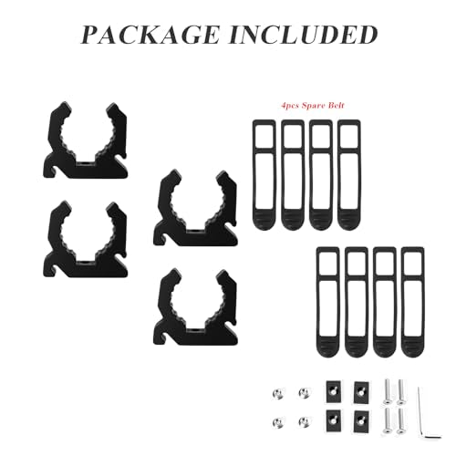 Boat Hook Holder Marine Clamps 4 (Marine Clamps -4 Pack)