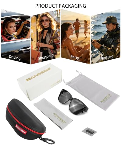 Oversized Sunglasses Over Glasses Polarized UV400 Outdoor Shades