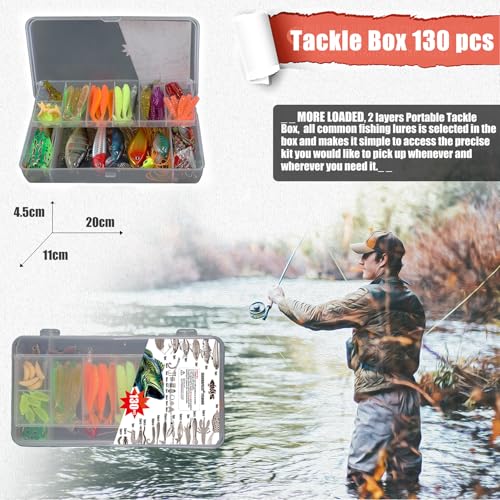 Topwater Floating Lures (130pcs)
